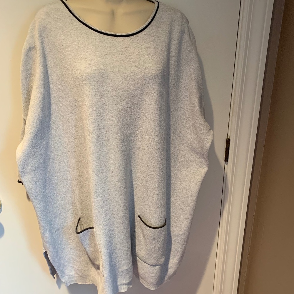 Joan Vass knit short sleeve top